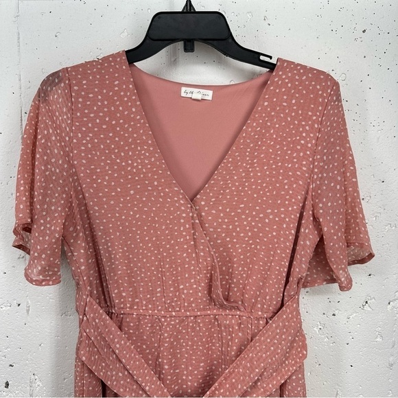 By the River size Medium Pink Polka Dot Dress - Picture 6 of 16